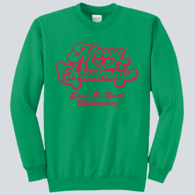 Adult Crewneck - Winter - Merry Christmas Red Thumbnail