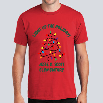 Adult T-Shirt - Winter - Light Up Red Thumbnail