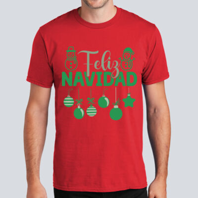  Adult T-Shirt - Winter - Feliz Navidad Green Thumbnail