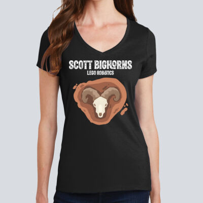 Women's Fan Favorite V Neck Tee - Lego Robotic Thumbnail